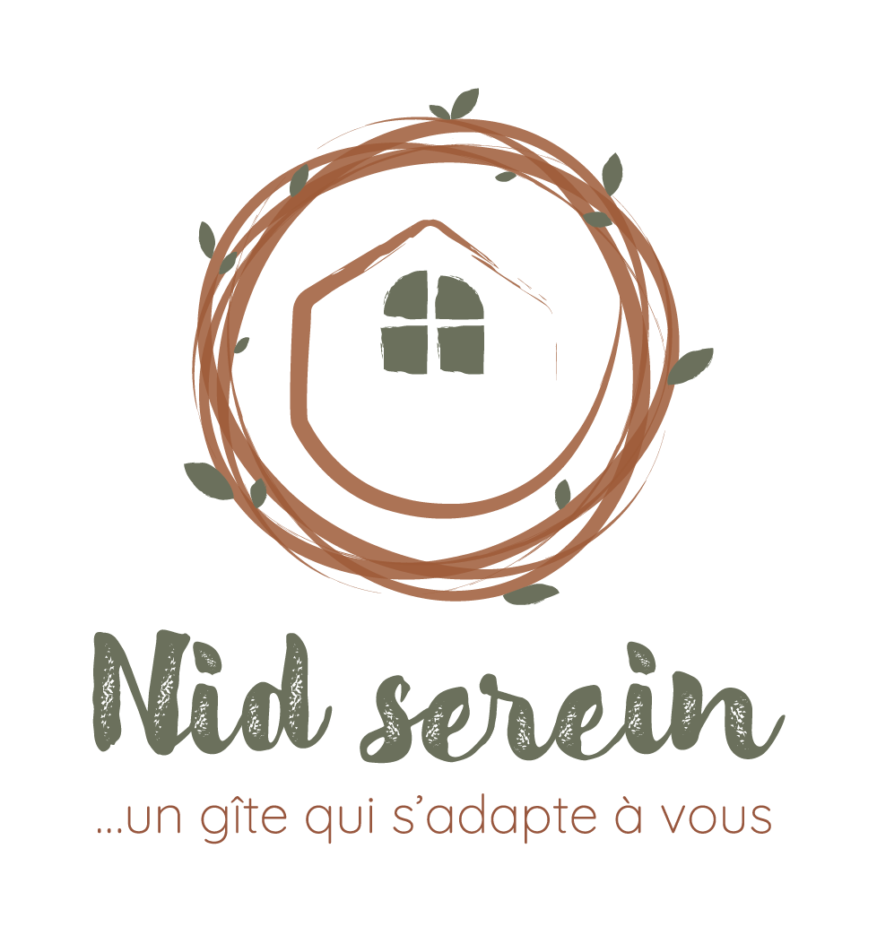 Logo vertical Nid serein, gîte à Auray dans le Morbihan